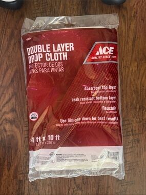 ACE Double Layer Drop Cloth - Red 4’ x 10’ C1.B.2R